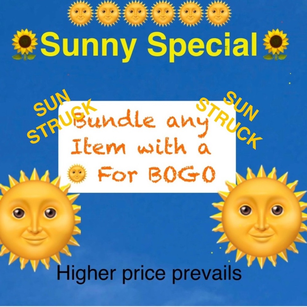 Bundle Deal - Buy one Get one - Sunny Special 🌞
